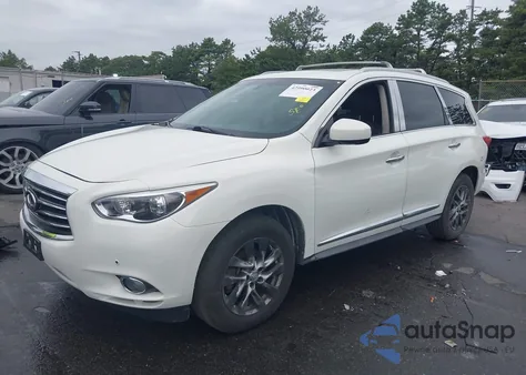 2013 Infiniti Jx35 z USA, uszkodzony, nr VIN 5N1AL0MM9DC308079